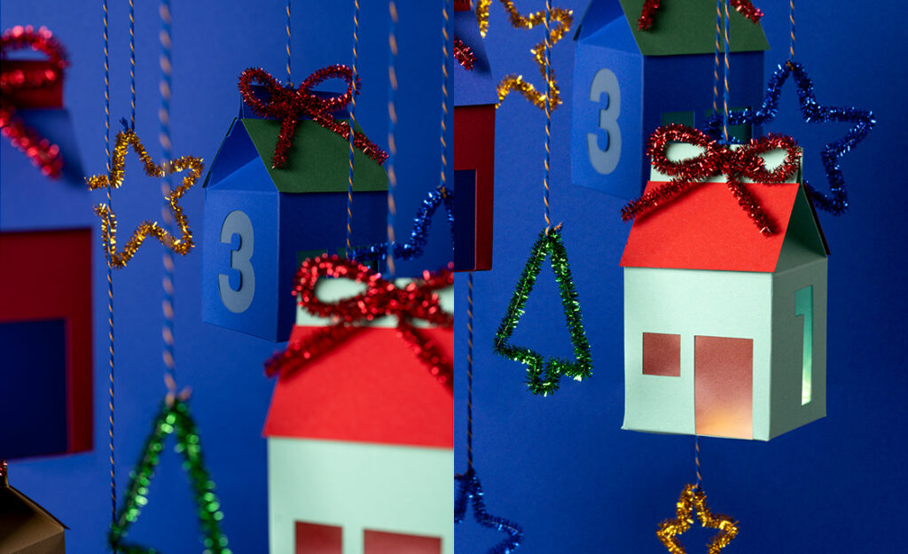 Papier - haeuschen adventskranz_blog